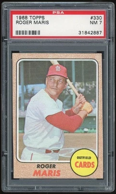 1968 Topps #330 Roger Maris PSA 7 *2887 - Image 1 of 2