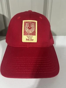 Gorra de béisbol Maker's Mark Mile para hombre talla única roja ajustable con tirantes - Imagen 1 de 3