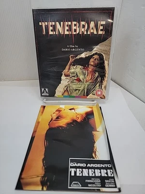Tenebrae (1982) Blu Ray/DVD Region B Arrow Video w/Booklet Dario Argento Giallo - Image 1 of 4