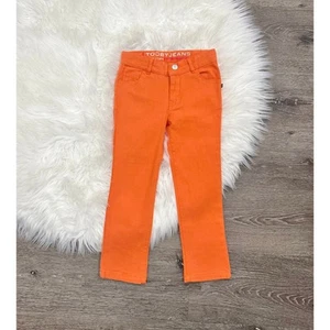 Toobydoo Orange Denim Jeans Size 5T Colorful-New With Tags - Picture 1 of 1