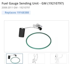 NEW OEM Fuel Gauge Sending Unit - GM (19210797)2008-2011 Impala Lacrosse - Picture 1 of 1