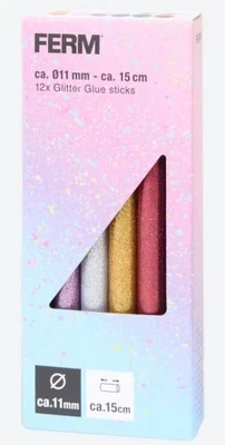 Heißklebestifte ca.11mmx15cm Heißklebestick Klebesticks Klebestifte Bunt Glitzer - Bild 1 von 2