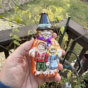 Inge Glass Viejo Mundo Navidad Hansel y Gretel con adorno de cuento de brujas Grimm - Imagen 1 de 12