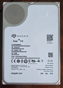 Seagate Exos X10 ST10000NM0206 10TB 12Gb 3,5'' SAS Festplatte 4Kn - Bild 1 von 2