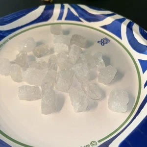 MILKY WHITE QUARTZ NUGGETS Drilled Lot Of 25 - Picture 1 of 3