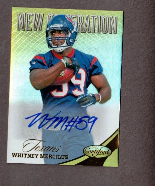Whitney Mercilus 2012 Panini Certified New Generation Auto #d 08/25 - Image 1 of 2