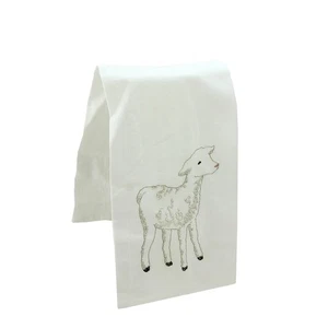 Gallerie II 27" Decorative Embroidered Style Lamb Flour Sack Kitchen Hand Towel - Picture 1 of 1