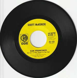 Scott McKenzie - San Francisco / What's The Difference Vintage 7" Vinyl 45 1967 - Imagen 1 de 2