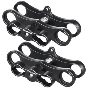 1" Long Ball Clamp Dual Holder Mount for Underwater Photography Diving Light ... - Picture 1 of 8