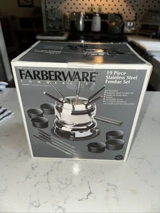 Farberware Commercial 19 Piece Stainless Steel Fondue Set *Brand New In Box* - Picture 1 of 6