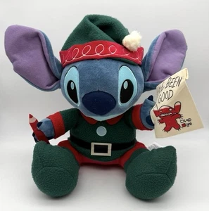Peluche Disney Parks Stitch "Sono stato buono" Elfo di Natale 12" - Foto 1 di 3