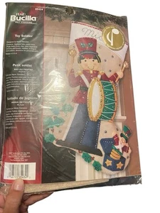 Bucilla 85434 Felt Christmas Stocking Kit Toy Soldier Musical Stocking - Picture 1 of 4