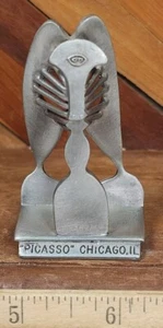Vintage Picasso Chicago Spoontiques Pewter Replica Unique Rare Historic Artwork - Picture 1 of 5