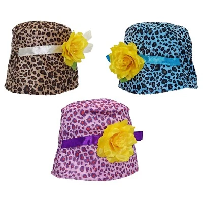 20er JAHRE LEOPARDEN HUT / Topfhut Glockenhut Sonnenhut Charleston Kostüm Party - Bild 1 von 4