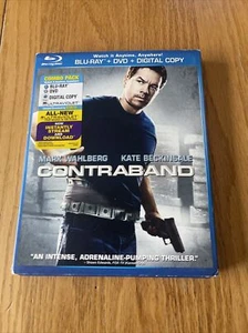 Contraband Blu-ray & DVD 2 Disc Slipcover Mark Wahlberg Kate Beckinsale - Picture 1 of 16