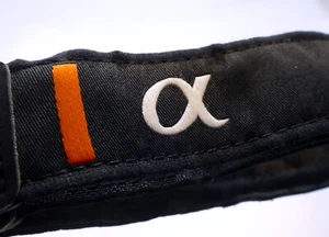 Sony Alpha α Shoulder Camera Strap Nylon canvas original α58 α38 α37 1" wide - Picture 1 of 7