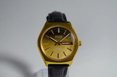 Belair Automático - 25 Joyas Durowe BTC INT 7526/3 - Esfera Dorada, Día-Fecha De Colección Foto 1 de 4