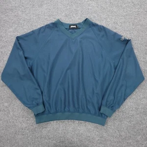 Vintage Ashworth Windbreaker Mens S Windshirt Pullover Logo Blue Golf Warm Up - Picture 1 of 17