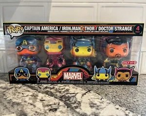 Funko Pop! Target Exclusive Blacklight Marvel 4 Pack - Picture 1 of 6
