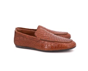 NUEVO | DRIVER MOCASÍN BALLYS MALVIO UK 7 E US 8 D COCODRILO MARRÓN $2650 - Imagen 1 de 13