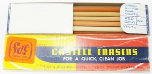Gomas de borrar Faber Castell vintage 7" máquina de borrar - surtido n.º 72 -79 - Imagen 1 de 4