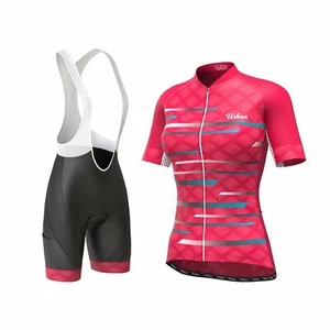 Women's Pro Series Red Cycling Short Sleeve Jersey, Bib Shorts, or Kit Bundle - Picture 1 of 15