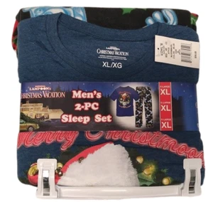 Christmas Vacation Men's 2-Piece Sleep Set XL - Let's Get Ready to Stumble - NEW - Picture 1 of 6
