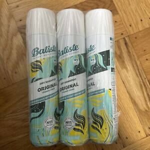 3x Batiste Dry Shampoo Original classic clean  5.62 oz each