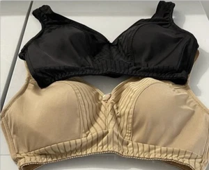 Rhonda Shear Striped Pin-up Bra Large, Blk & Beige Brand Bew - Picture 1 of 4
