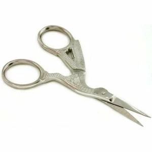 3 1/2-Inch Silver Body Stork Scissors - Picture 1 of 1