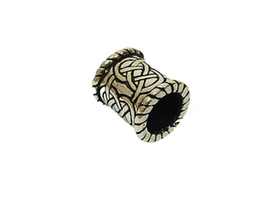 Joyería para el cabello perla para el cabello nudos celtas grandes plata de ley 9 mm abertura vikinga - Imagen 1 de 4