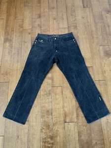 Jeans holgados COOGI para hombre 36 x 34 logotipo bordado, botones hip hop.  - Imagen 1 de 12