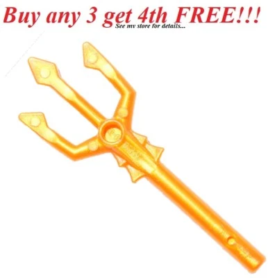 ☀️NEW! Lego Weapon Gold TRIDENT Atlantis Minifigure Pitch Fork Minifig Tool Sea — 第 1/3 张图片