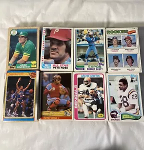 1970’S - 80’s Sports Card Lot * 800 * Baseball, Football, Basketball - Picture 1 of 15
