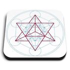 Square Mdf Magnets - Geometric Star Ritual Esoterick  #10555
