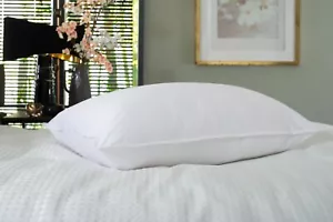 Softened Duck Feather Pair of Pillows with 100% Cotton Cover 233tc - Picture 1 of 2