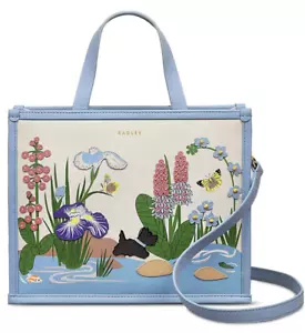 Radley London RHS Grab Bag Satchel Purse Handbag Tote Flowers Scottie Dog NWT - Picture 1 of 4
