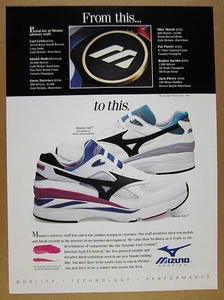 1993 Mizuno Mondo Club & Elite Running Shoes photo vintage print Ad - Picture 1 of 1