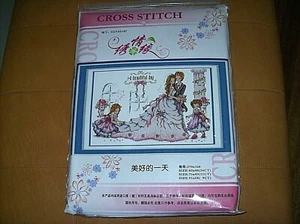 A BEAUTIFUL DAY WEDDING CROSS STITCH KIT. - Picture 1 of 2