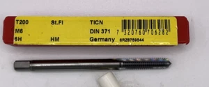 Dormer T200 M6 Solid Carbide TiCN Straight Flute Hard Material Machine Tap - Picture 1 of 6