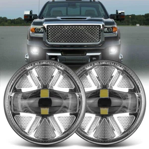 Bumper LED Fog Lights For 2007-13 GMC Sierra 1500 / 2007-14 Sierra 2500HD 3500HD - Picture 1 of 9