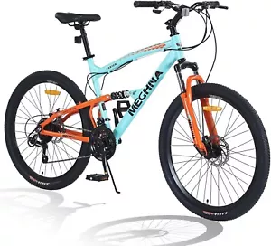 MEGHNA Full Dual Suspension Mountain Bike 26 Inch Wheels Mountain Bike for Adult - Picture 1 of 8