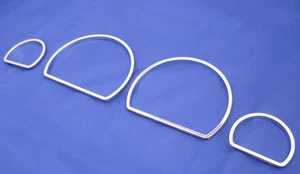 Trims De Cadran De Montre Chrome Pour Range Rover P38 1994-2002 Mk2 Mk 2 - Bild 1 von 3