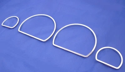 Chrom Tacho Messuhr Ränder für Range Rover P38 1994-2002 mk2 Mk 2 - Bild 1 von 3