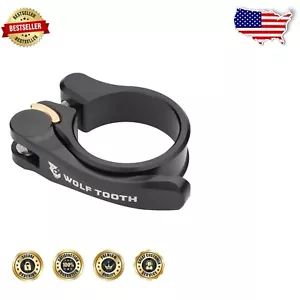 38.6mm CNC Machined Aluminum Quick Release Seatpost Clamp for Bike Adjustments - Picture 1 of 2