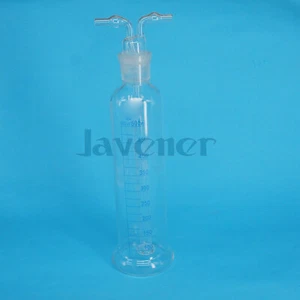 Botella de lavado de gas Monteggia de vidrio de borosilicato de 500 ml vidrio laboratorio poroso - Imagen 1 de 6