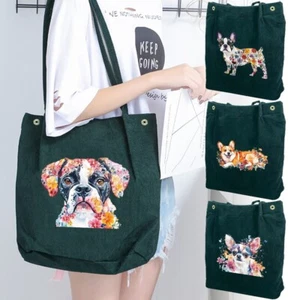 Borsa in corda stampata adatta per borsa tote in velluto a coste da donna borse a tracolla tote bag - Foto 1 di 25