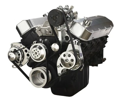 Big Block Chevy Serpentine Conversion Kit - AC, ALT, & PS; LWP 396 427 454 BBC - Image 1 of 3