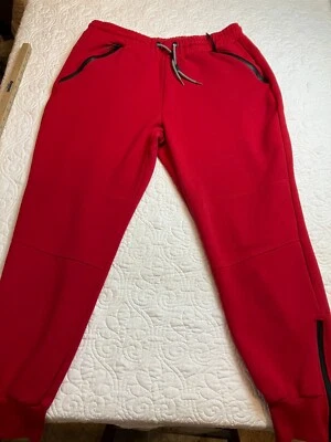 Galaxy by Harvic Joggers 3XL Men's Red Zip Ankle - Image 1 of 4