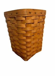 Longaberger basket 1995 10 inches tall Handwoven Vintage - Picture 1 of 4